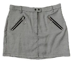 Emory Park Houndstooth Black & White Mini Skirt